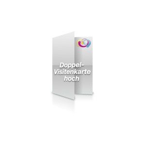 Doppel-Visitenkarte hoch 350g/m2